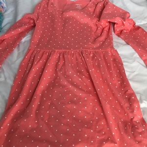 Carters long sleeve dress orange